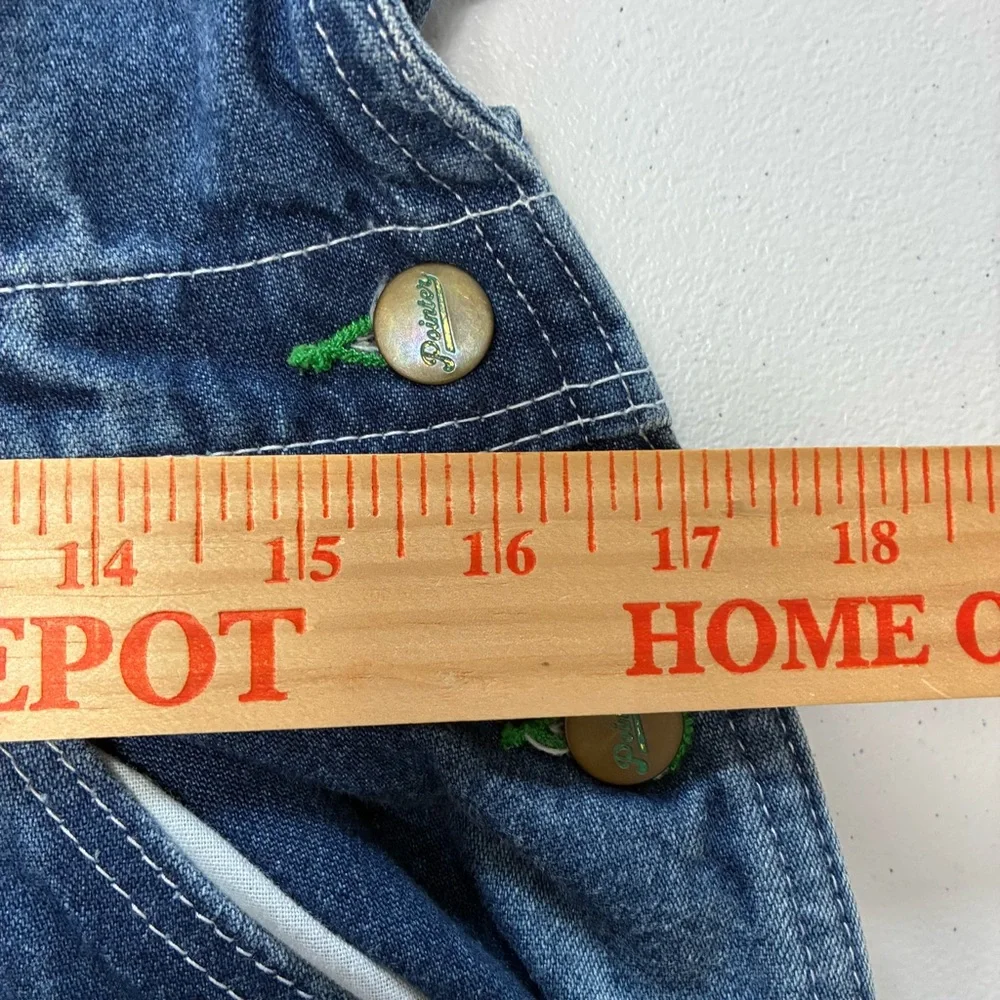 Pointer Brand Vintage USA Carpenter Cargo Denim Overalls Bibs Men’s 34 x 32 - Picture 10 of 11